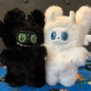 How to Train Your Dragon - Toothless and Light Fury set - Lafufu Labubu